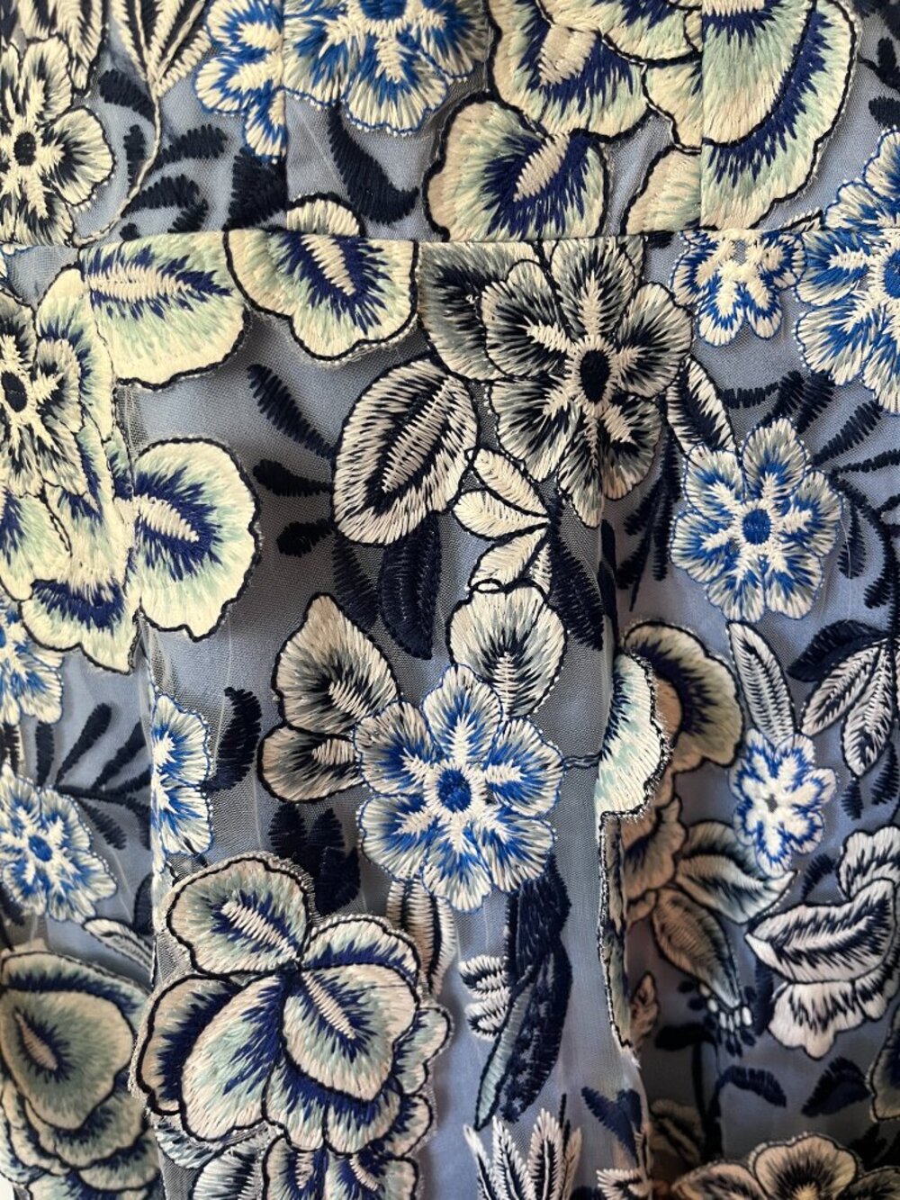 Dress the Population Blue Floral Dress XL - Picture 3 of 9
